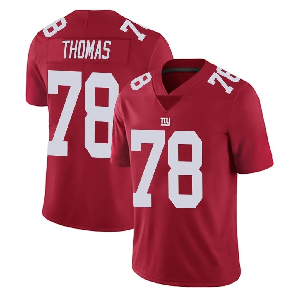 NY.Giants #78 Andrew Thomas Player Red Limited Vapor Untouchable Home Game Edoa Stitched Jerseys