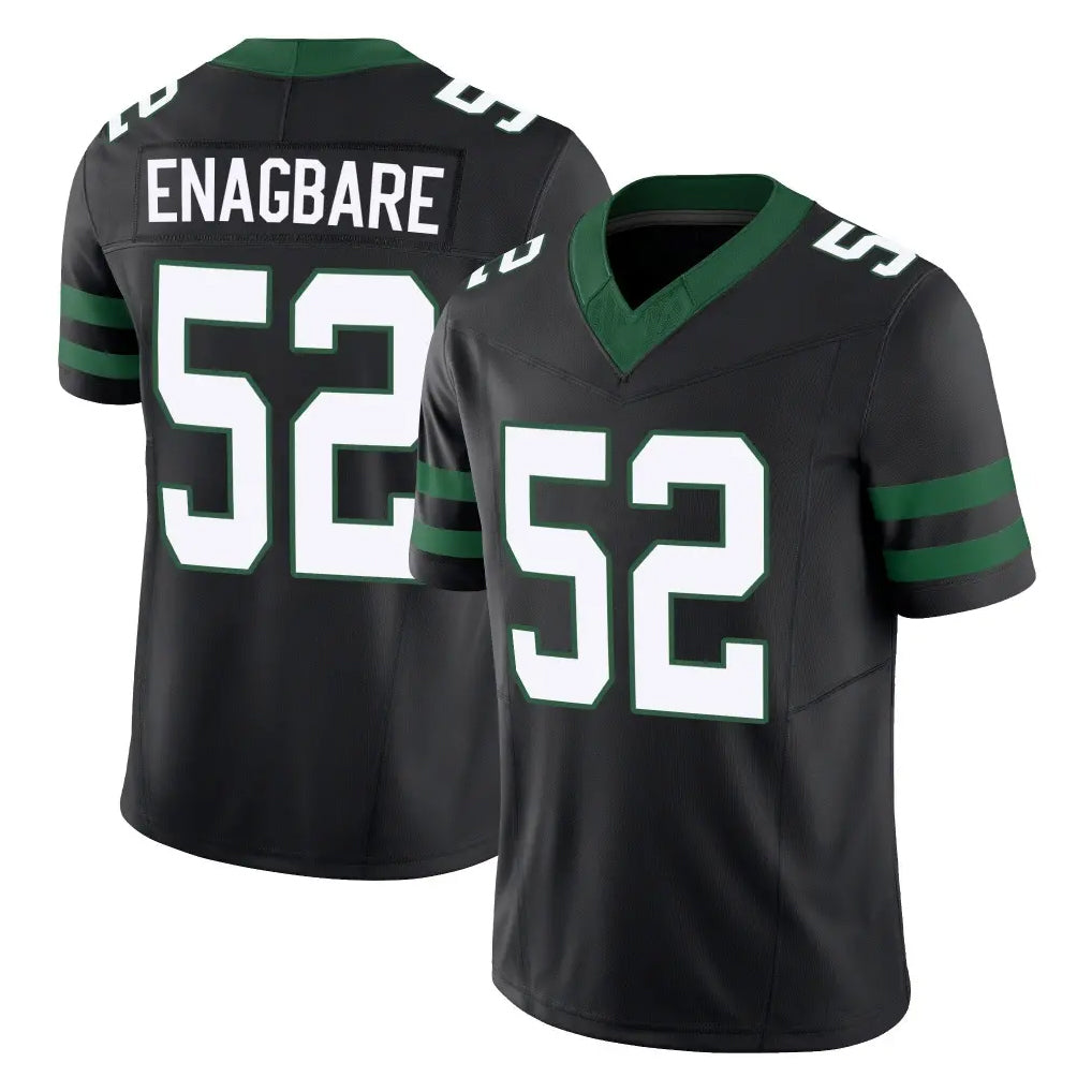 NY.Jets #52 Kingsley Enagbare Player Black Limited Legacy Vapor F.U.S.E. Home Game Edoa Stitched Jerseys
