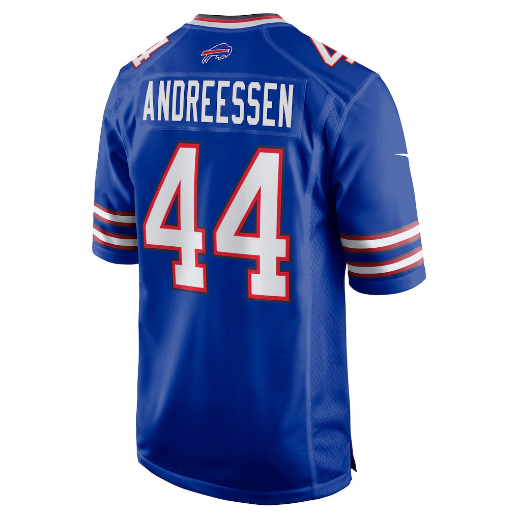 B.Bills #44 Joe Andreessen Player Royal Home Game Edoa Stitched Jerseys