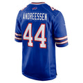 B.Bills #44 Joe Andreessen Player Royal Home Game Edoa Stitched Jerseys