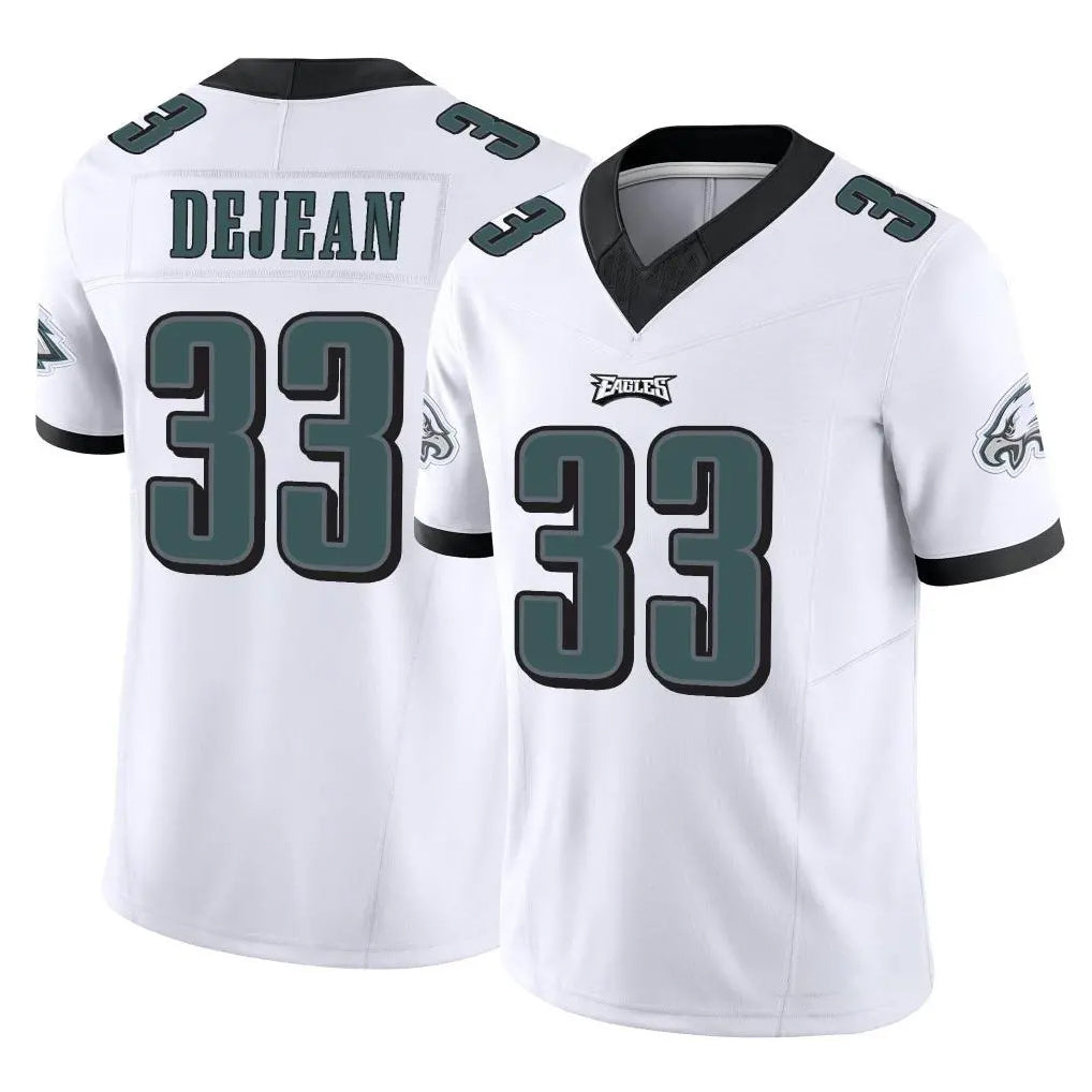 P.Eagles #33 Cooper DeJean Player White Limited Vapor F.U.S.E. Home Game Edoa Stitched Jerseys