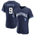 C.Cubs #9 Miguel Amaya Player Navy City Connect Limited Elite Home Edoa Stitched Jerseys