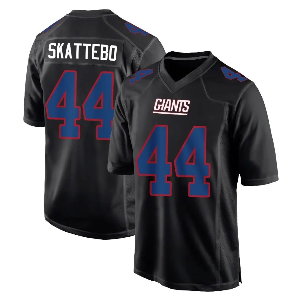 NY.Giants #44 Cam Skattebo Player Carbon Fashion Limited Home Game Edoa Stitched Jerseys