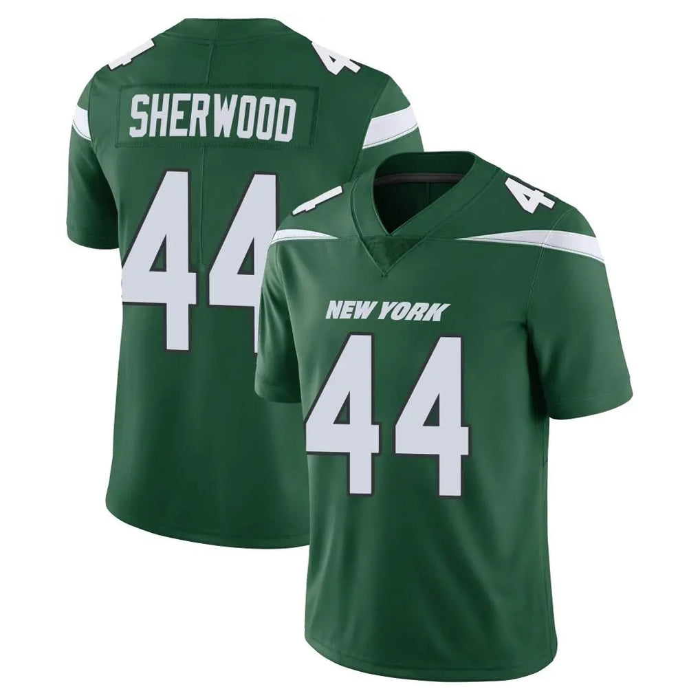 NY.Jets #44 Jamien Sherwood Player Green Limited Vapor Home Game Edoa Stitched Jerseys