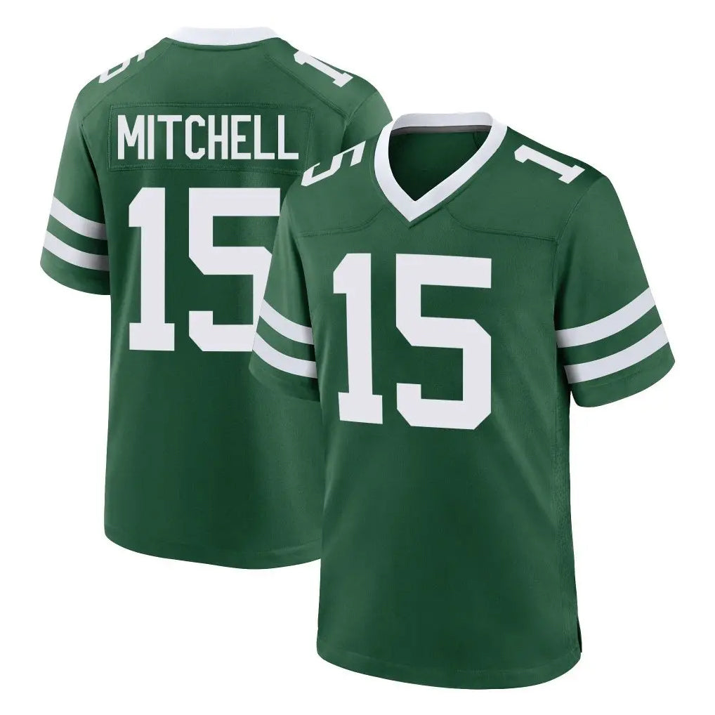 NY.Jets #15 Adonai Mitchell Player Green Legacy Home Game Edoa Stitched Jerseys