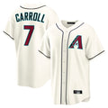 A.Diamondbacks #7 Corbin Carroll Player Cream Home Game Edoa Stitched Jerseys
