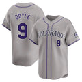 C.Rockies #9 Brenton Doyle Player Gray Limited Home Edoa Stitched Jerseys