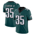 P.Eagles #35 Michael Carter II Player Team Color Green Vapor Untouchable Home Game Edoa Stitched Jerseys