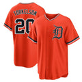 D.Tigers #20 Spencer Torkelson Player Orange Home Game Edoa Stitched Jerseys