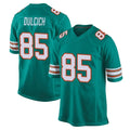 M.Dolphins #85 Greg Dulcich Player Aqua Alternate Home Game Edoa Stitched Jerseys