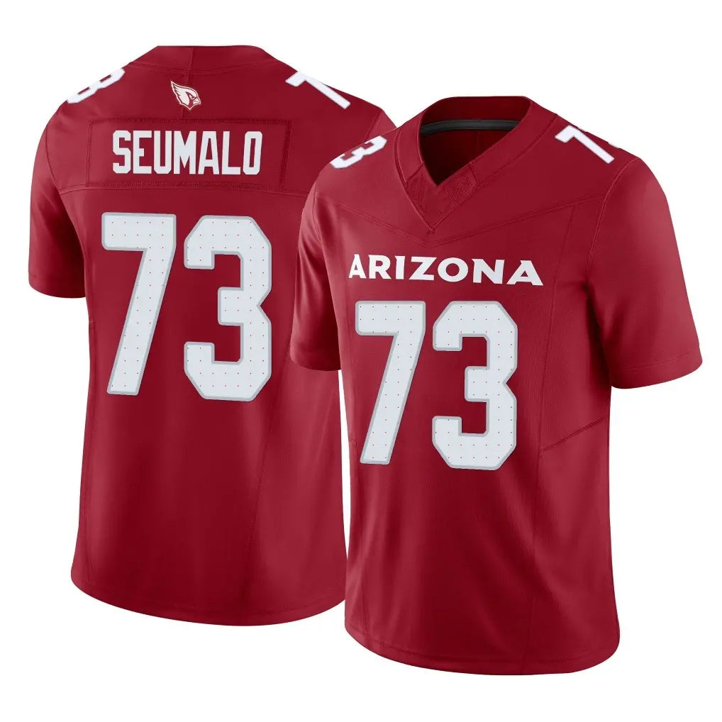 A.Cardinals #73 Isaac Seumalo Player Cardinal Vapor F.U.S.E. Limited Home Game Edoa Stitched Jerseys