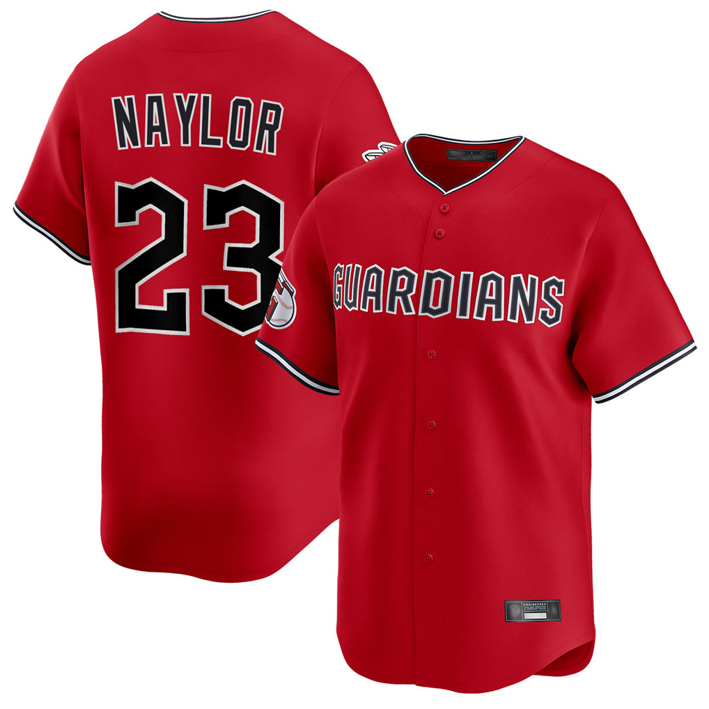 C.Guardians #23 Bo Naylor Player Red Limited Home Edoa Stitched Jerseys
