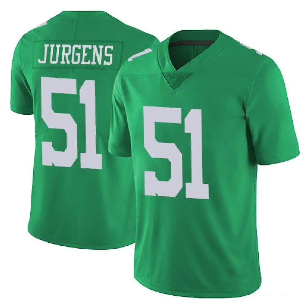 P.Eagles #51 Cam Jurgens Player Green Limited Vapor Untouchable Home Game Edoa Stitched Jerseys