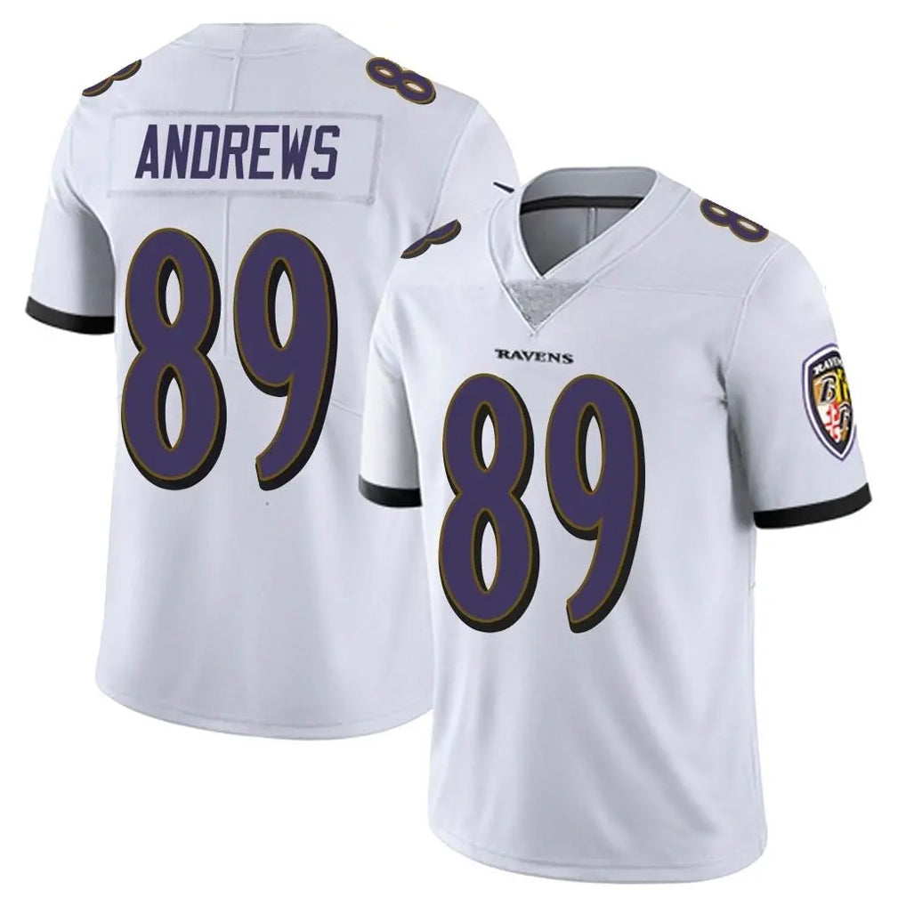 B.Ravens #89 Mark Andrews Player White Vapor Untouchable Game Edoa Stitched Jerseys