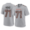 C.Bengals #71 Amarius Mims Player Gray Atmosphere Fashion Game Edoa Stitched Jerseys