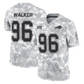 B.Bills #96 Deone Walker Player Arctic Camo Salute to Service Limited Game Edoa Stitched Jerseys