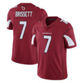 A.Cardinals #7 Jacoby Brissett Player Cardinal Vapor Limited Home Game  Edoa Stitched Jerseys
