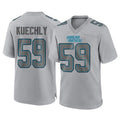 C.Panthers #59 Luke Kuechly Player Gray Atmosphere Fashion Game Edoa Stitched Jerseys