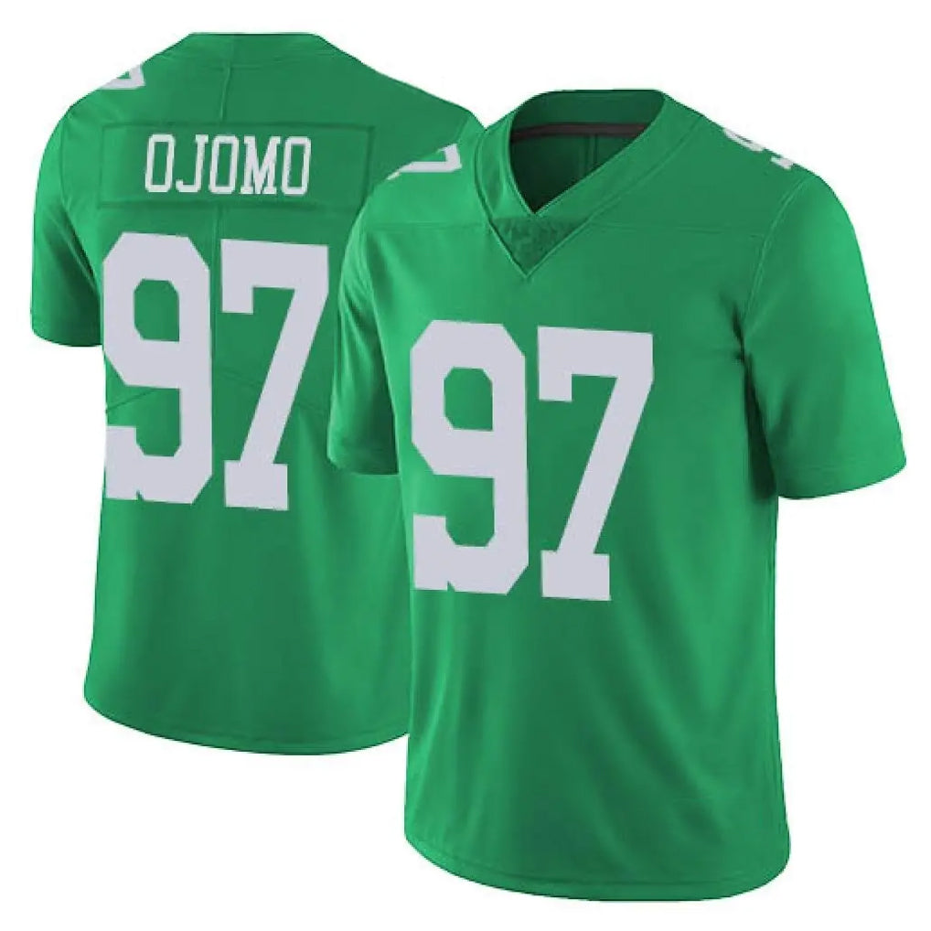 P.Eagles #97 Moro Ojomo Player Green Limited Vapor Untouchable Home Game Edoa Stitched Jerseys