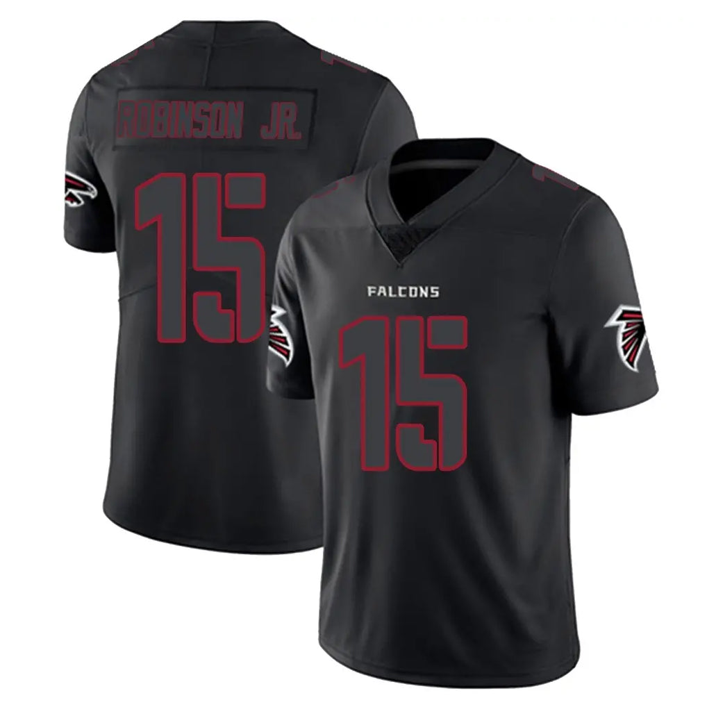 A.Falcons #15 Brian Robinson Player Black Impact Limited Game Edoa Stitched Jerseys