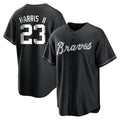 A.Braves #23 Michael Harris II Player Black Home Game Edoa Stitched Jerseys