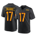 W.Commanders #17 Terry Mclaurin Player Black Home Game Edoa Stitched Jerseys