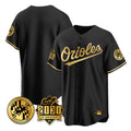 B.Orioles ## Orioles Blank Player Black Gold 30th Anniversary of 2131 Home Game Edoa Stitched Jerseys