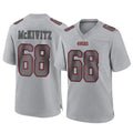 SF.49ers #68 Colton McKivitz Player Gray Atmosphere Fashion Home Game Edoa Stitched Jerseys