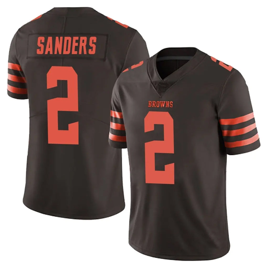 C.Browns #2 Shedeur Sanders Player Browns Color Rush Limited Home Game Edoa Stitched Jerseys