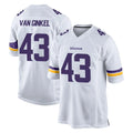 M.Vikings #43 Andrew Van Ginkel Player White Home Game Edoa Stitched Jerseys