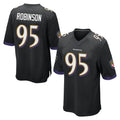 B.Ravens #95 Tavius Robinson Player Black Home Game Edoa Stitched Jerseys