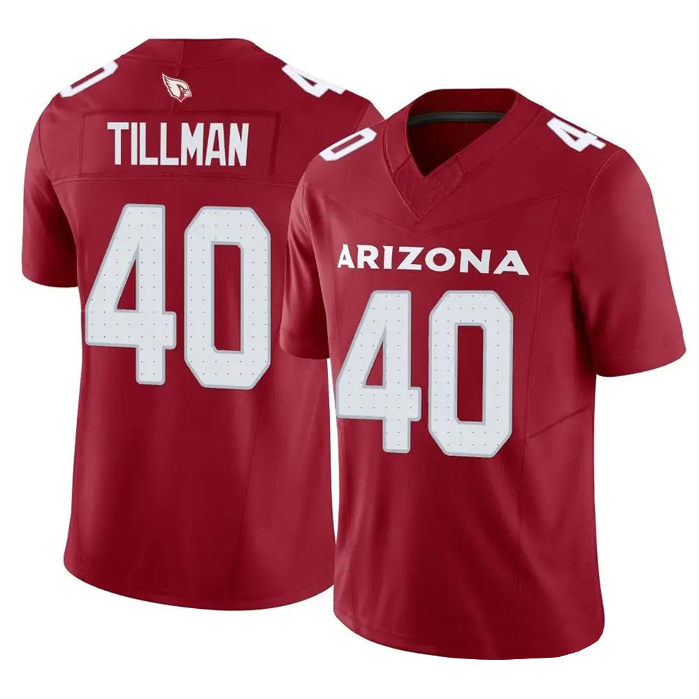 A.Cardinals #40 Pat Tillman Player Cardinal Vapor F.U.S.E. Limited Edoa Stitched Jerseys