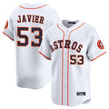 H.Astros #53 Cristian Javier Player White Home Limited Edoa Stitched Jerseys