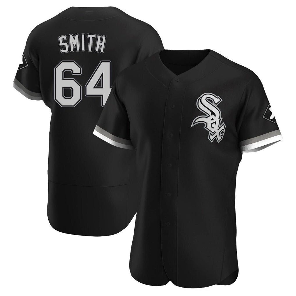 C.White Sox #64 Shane Smith Player Black Limited Elite Home Edoa Stitched Jerseys