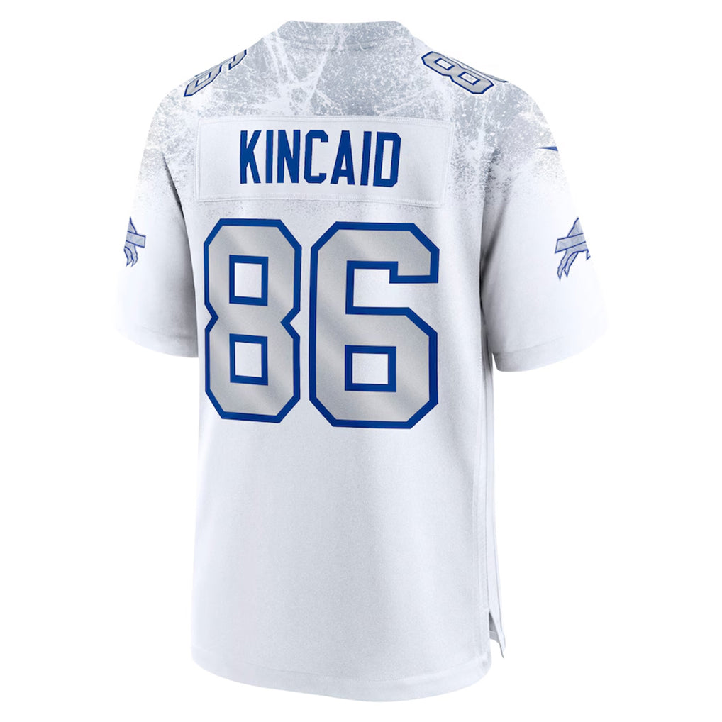 B.Bills #86 Dalton Kincaid Player White Rivalries Collection Game Edoa Stitched Jerseys
