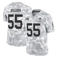 NO.Saints #55 Kaden Elliss Player Arctic Camo Salute To Service Limited Game Edoa Stitched Jerseys