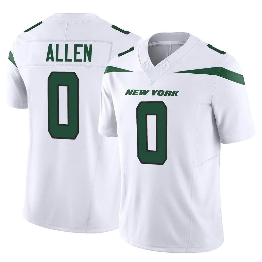NY.Jets #0 Braelon Allen Player White Limited Vapor F.U.S.E. Home Game Edoa Stitched Jerseys