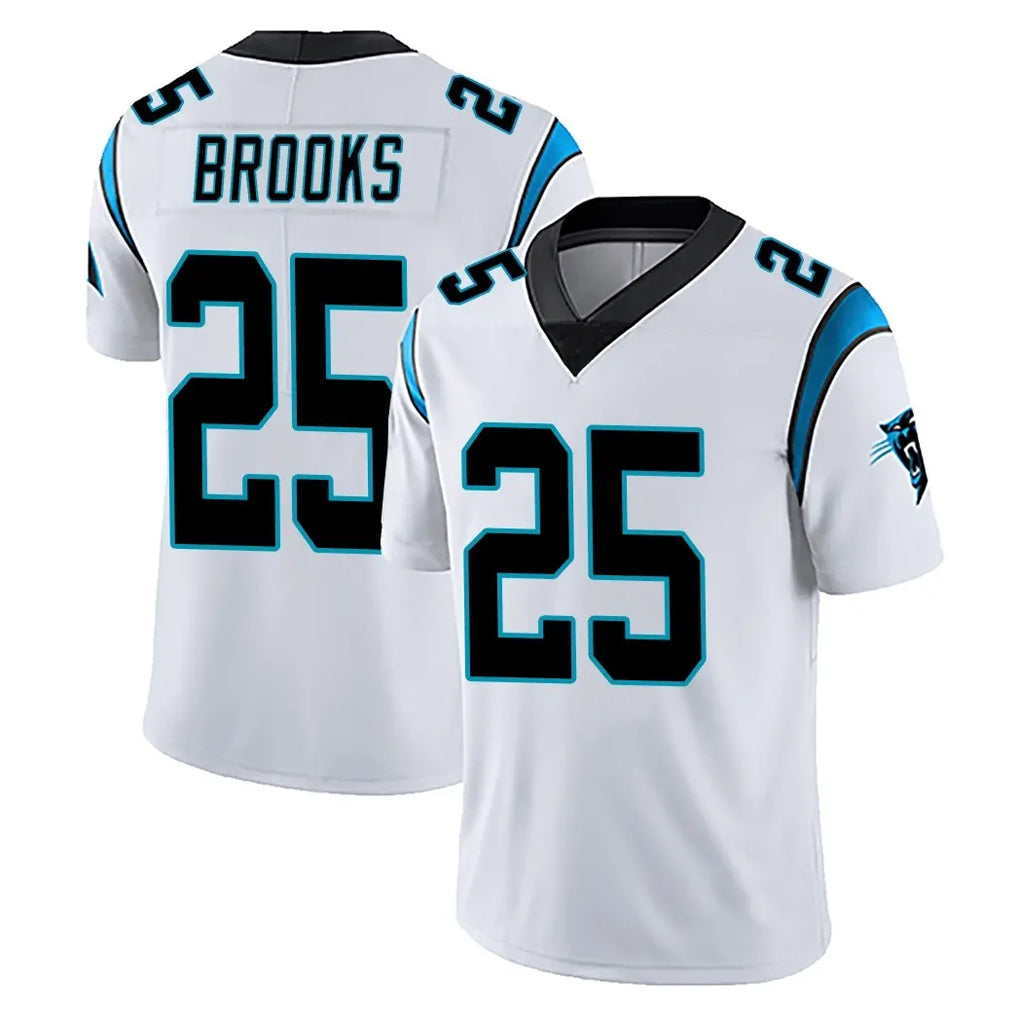 C.Panthers #25 Jonathon Brooks Player White Vapor Untouchable Limited Game Edoa Stitched Jerseys