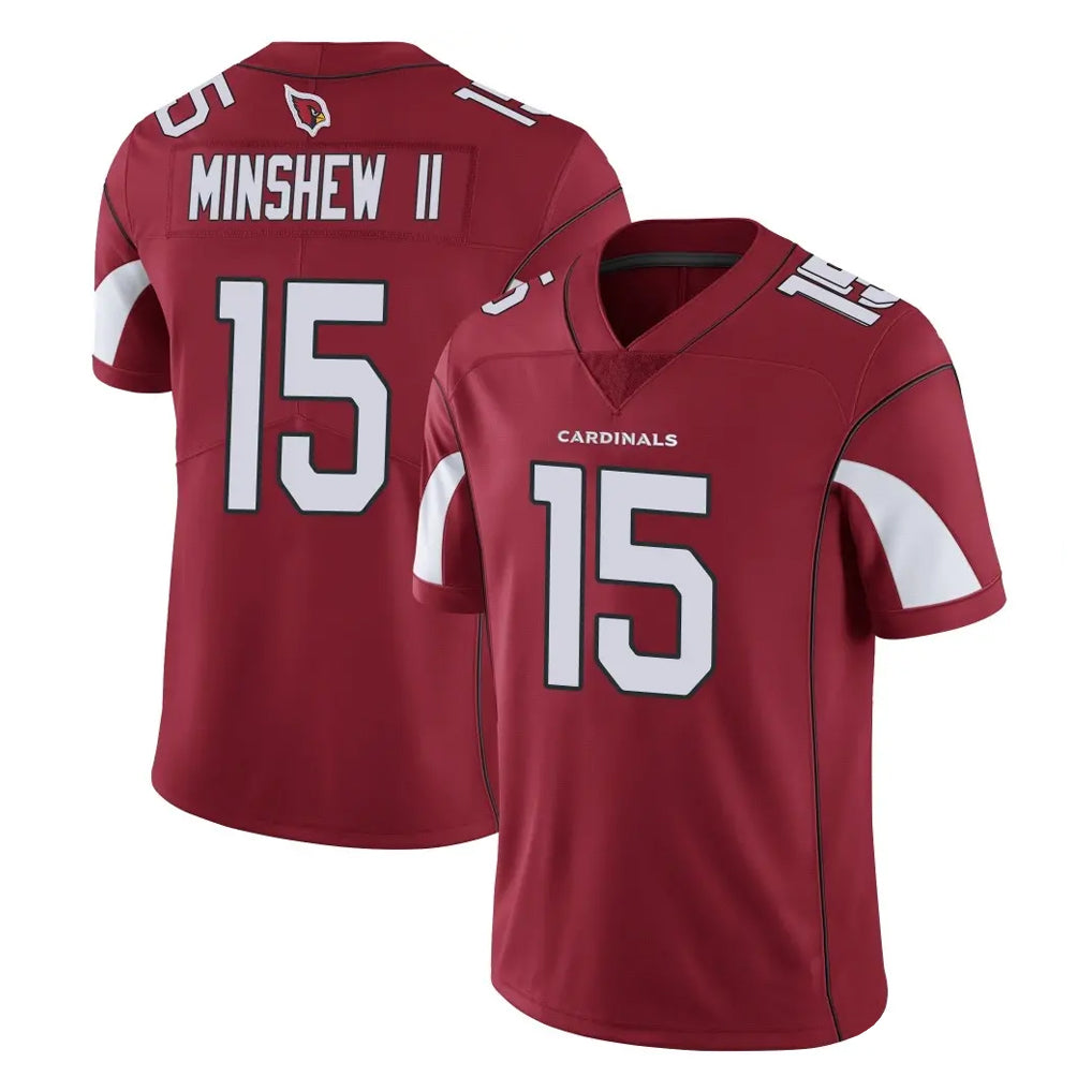 A.Cardinals #15 Gardner Minshew II Player Cardinal Vapor Limited Home Game  Edoa Stitched Jerseys