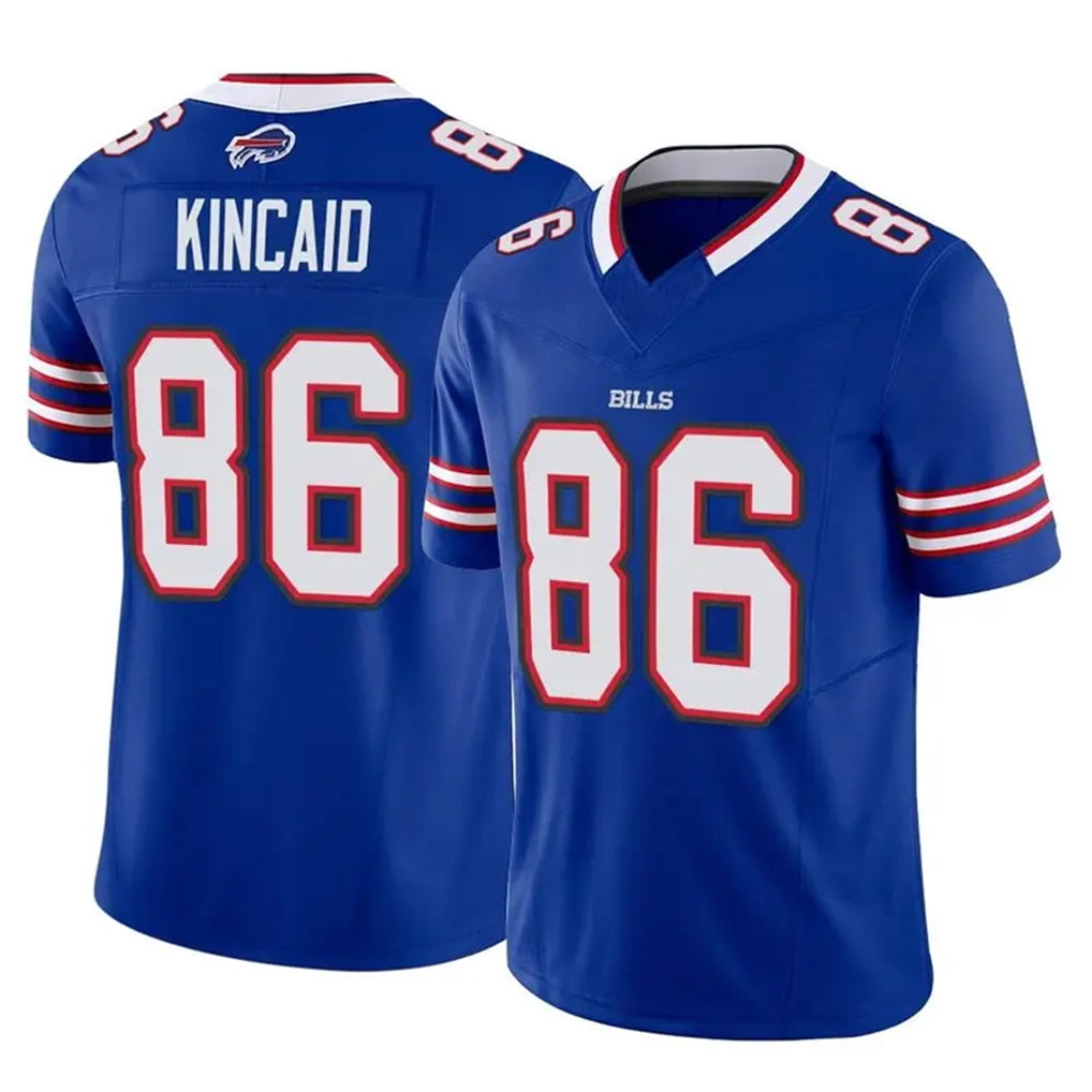 B.Bills #86 Dalton Kincaid Player Royal Vapor F.U.S.E. Limited Home Game Edoa Stitched Jerseys