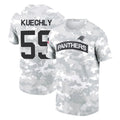 C.Panthers #59 Luke Kuechly Player Arctic Camo Salute to Service T-Shirt Hoodies Edoa Stitched Jerseys