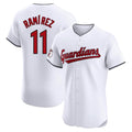 C.Guardians #11 Jose Ramirez Player White Limited Elite Home Edoa Stitched Jerseys