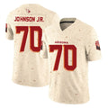 A.Cardinals #70 Paris Johnson Jr. Player Cream Rivalries Collection Vapor Limited Home Game Edoa Stitched Jerseys