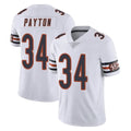 C.Bears #34 Walter Payton Player White Vapor Untouchable Limited Home Game Edoa Stitched Jerseys