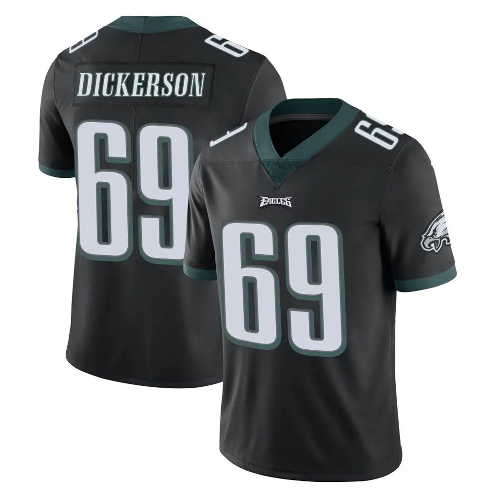 P.Eagles #69 Landon Dickerson Player Black Limited Vapor Untouchable Home Game Edoa Stitched Jerseys