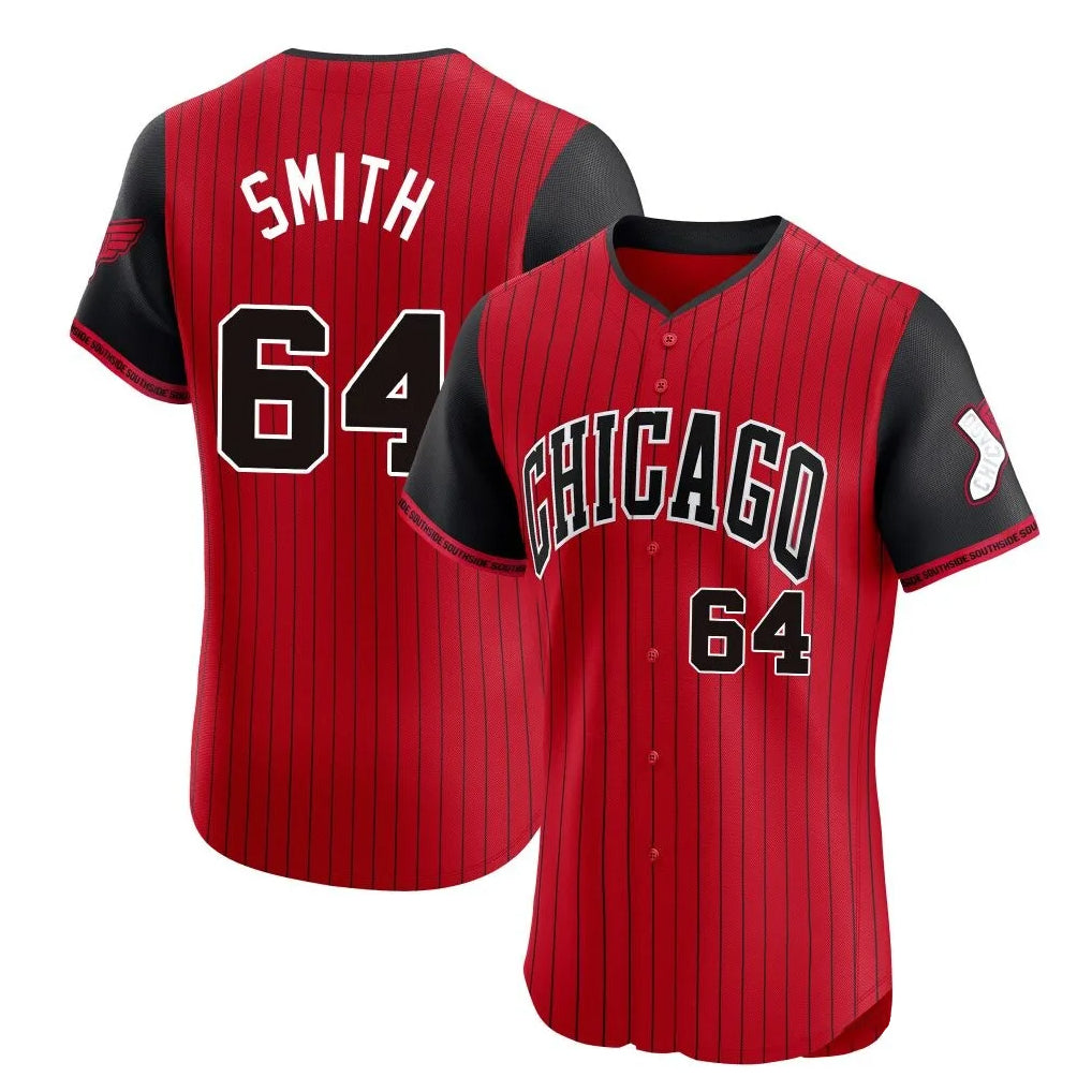 C.White Sox #64 Shane Smith Player Red City Connect Limited Elite Home Edoa Stitched Jerseys