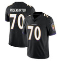 B.Ravens #70 Roger Rosengarten Player Black Vapor Untouchable Limited Home Game Edoa Stitched Jerseys