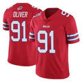 B.Bills #91 Ed Oliver Player Red Vapor Untouchable Limited Edoa Stitched Jerseys