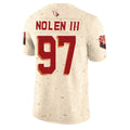 A.Cardinals #97 Walter Nolen III Player Cream Rivalries Collection Vapor Limited Home Game Edoa Stitched Jerseys