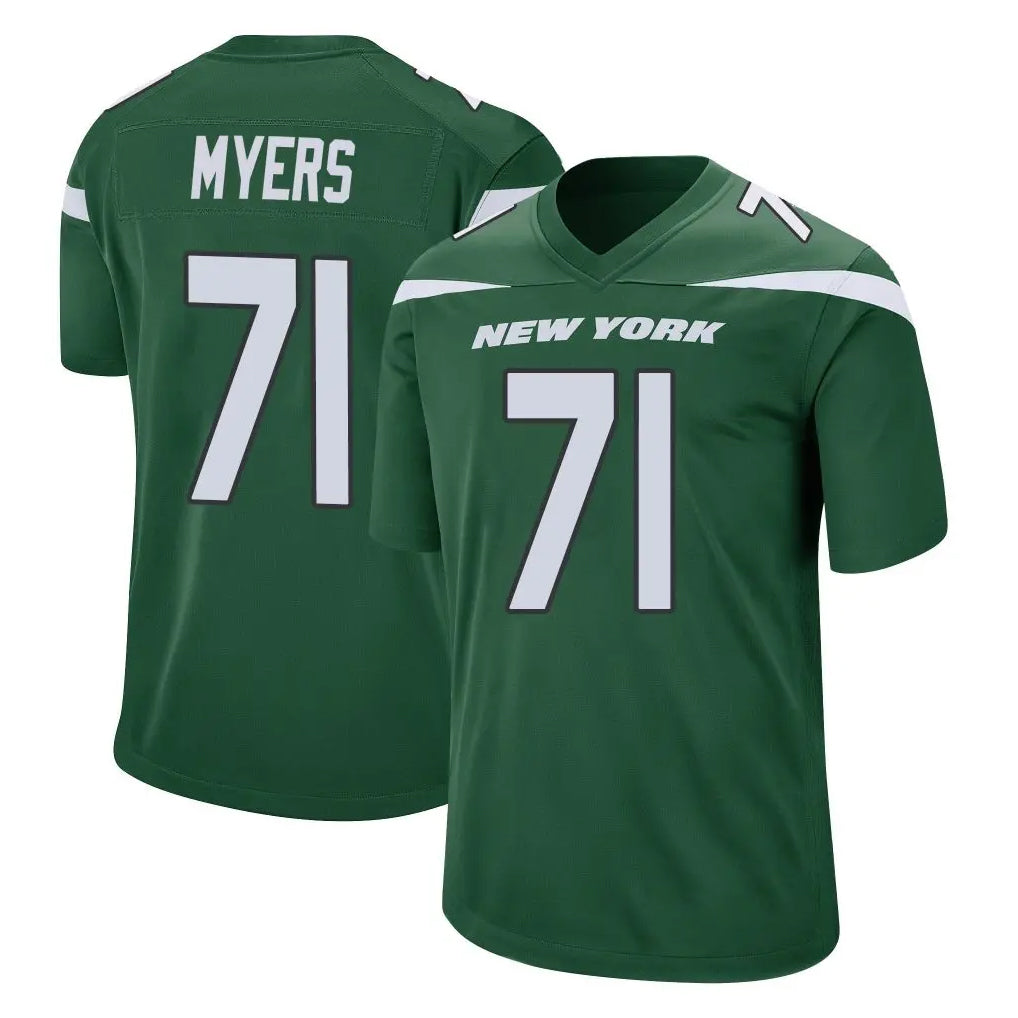 NY.Jets #71 Josh Myers Player Green Home Game Edoa Stitched Jerseys